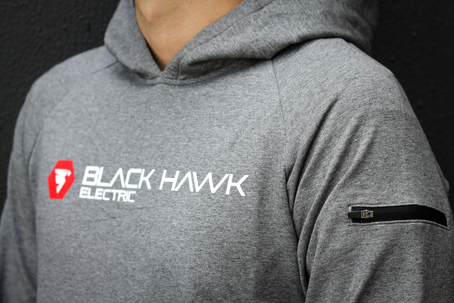 Black Hawk Grey Hoodie